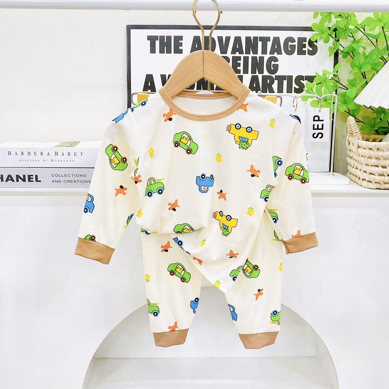 Combo 5 bộ ( tặng thêm 1 bộ là 6 bộ ) bộ quần áo tăm lạnh dài tay cho bé 5-15kg 7