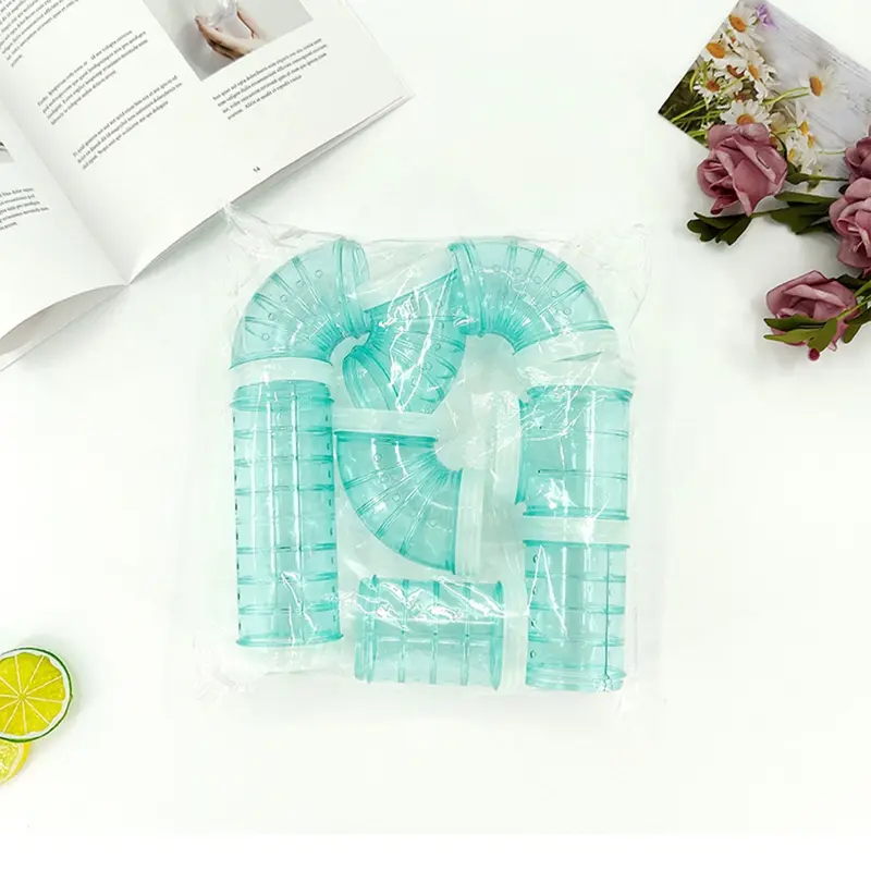 Phiêu Lưu Ống Cho Chuột Hamster, Bộ Ống Bên Ngoài, Ống Nhựa Trong Suốt, Đồ Chơi Cho Chuột Hamster, Để Mở Rộng Không Gian, Đường Hầm Kết Nối Tự Làm 6