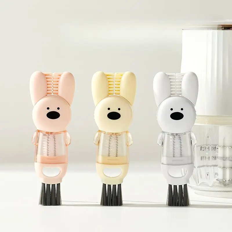 Bunny Cup Brush Four-in-One Brush Gap Cleaning Brush Cup Brush Multifunctional Cleaning Brush Milk Bottle Cap Brush