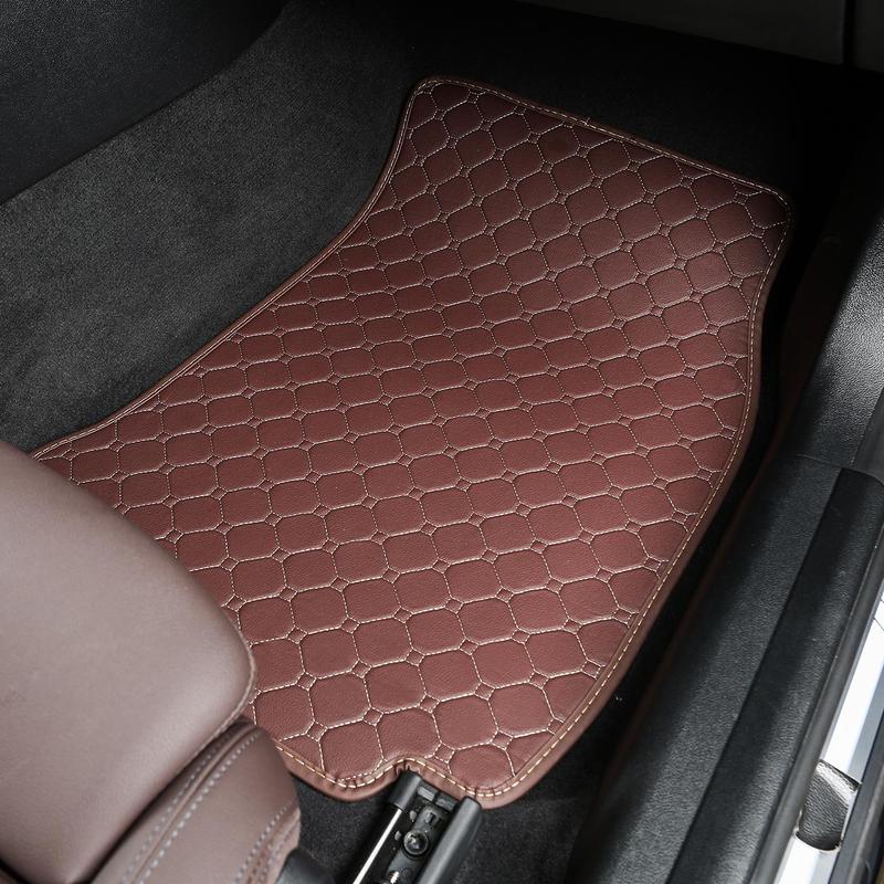 Car Floor Mat, PU Leather Car Floor Mat, Multi-purpose Car Interior Accessories for Volkswagen Skoda Octavia 3