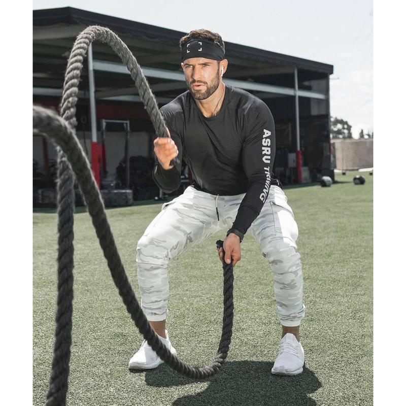 Áo tập gym nam dài tay ASRV training thun lạnh 4C,áo gym nam siêu thấm hút   Trang Phục Sport 6