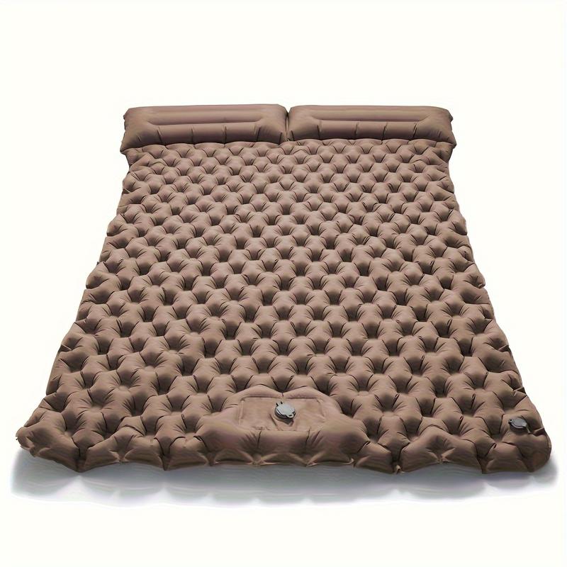 Product Introduction of Double Inflatable Mattress with Built-in Pillow Pump Outdoor Sleeping Pad Camping Air Mat for Travel Backpacking Hiking 1