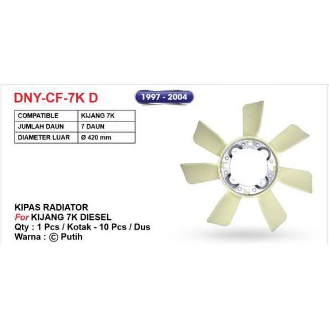 Gambar DNY Kipas Radiator Mobil Radiator Fan untuk Toyota Kijang 7K Diesel dari DNYOFFICIAL Kota Administrasi Jakarta Utara Tokopedia