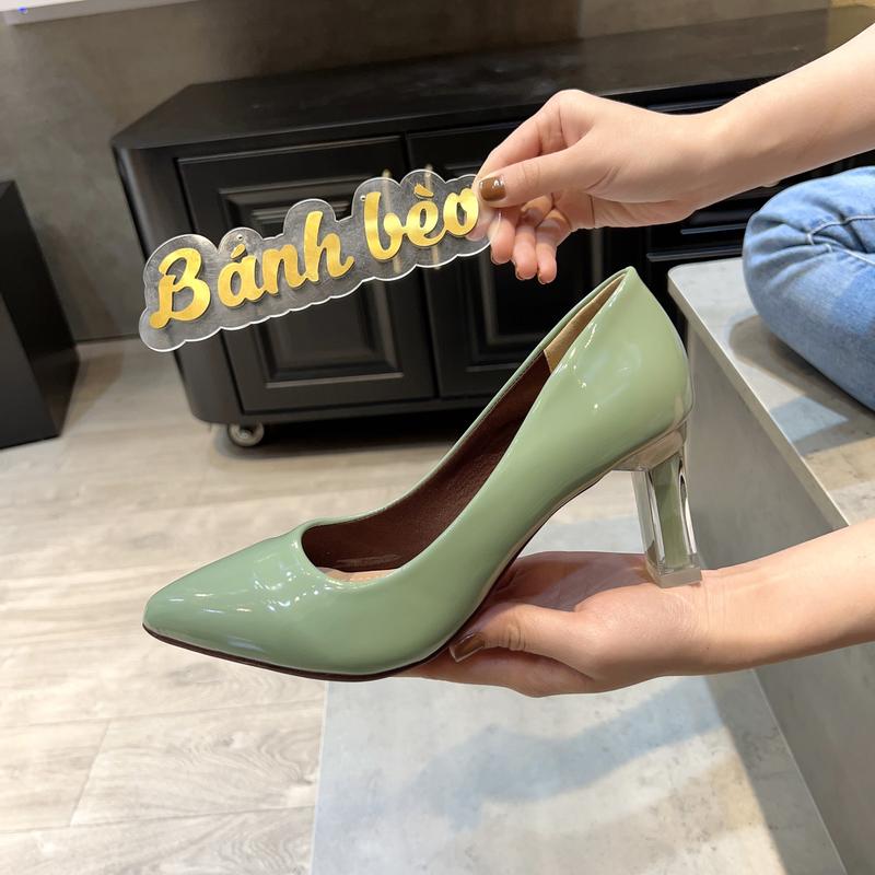 Product Introduction of Giày Cao Gót Nữ MŨI trơn Giày búp bê mũi nhọn nữ tính cao 5p và 7p - size 35 - size 40 mã Cotron Shoes 23