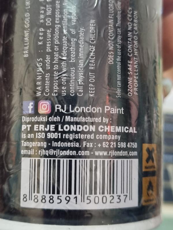 Cat Semprot PILOK RJ GOLD CHROME 150ML EMAS SILVER KRUM BRON 5