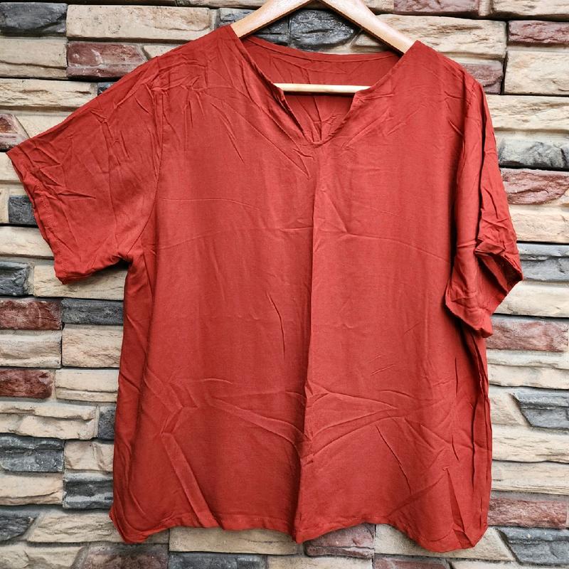 Rusty Top 2XL RUSTY TOP MINI V-NECK PLUS SIZE - TikTok Shop Philippines