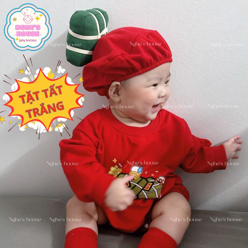 Product Introduction of Bộ Áo Bánh Chưng Nỉ Da Cá Kèm Mũ Hàng Xuất Dư Dành Cho Trẻ Em 2
