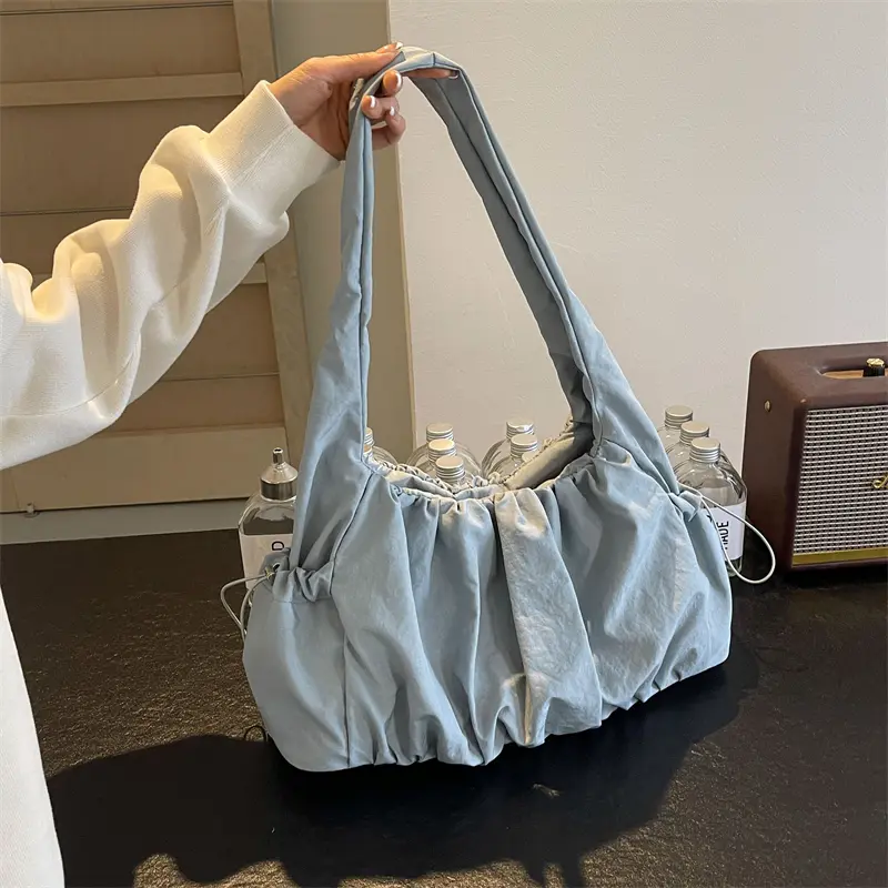 Túi Đeo Chéo Nữ, Thời Trang, Chất Liệu Nylon Xếp Ly, Xu Hướng Thường Ngày Mới, Dễ Phối Đồ, Dung Lượng Lớn, Túi Tote, Bán Chạy, Túi Đeo Vai Nữ