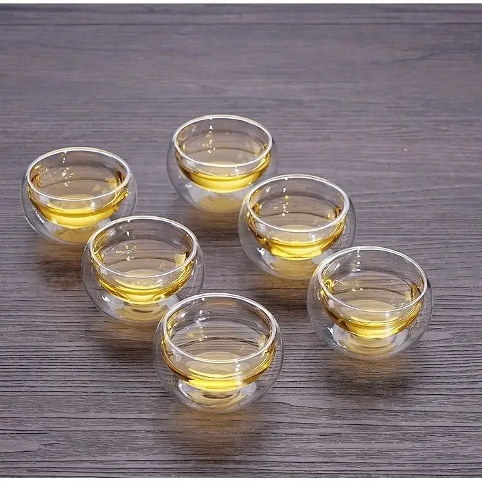 (SẴN) Chén trà 2 lớp 40ml - thủy tinh chịu nhiệt cao cấp Borosilicate, hàng xuất Âu 8