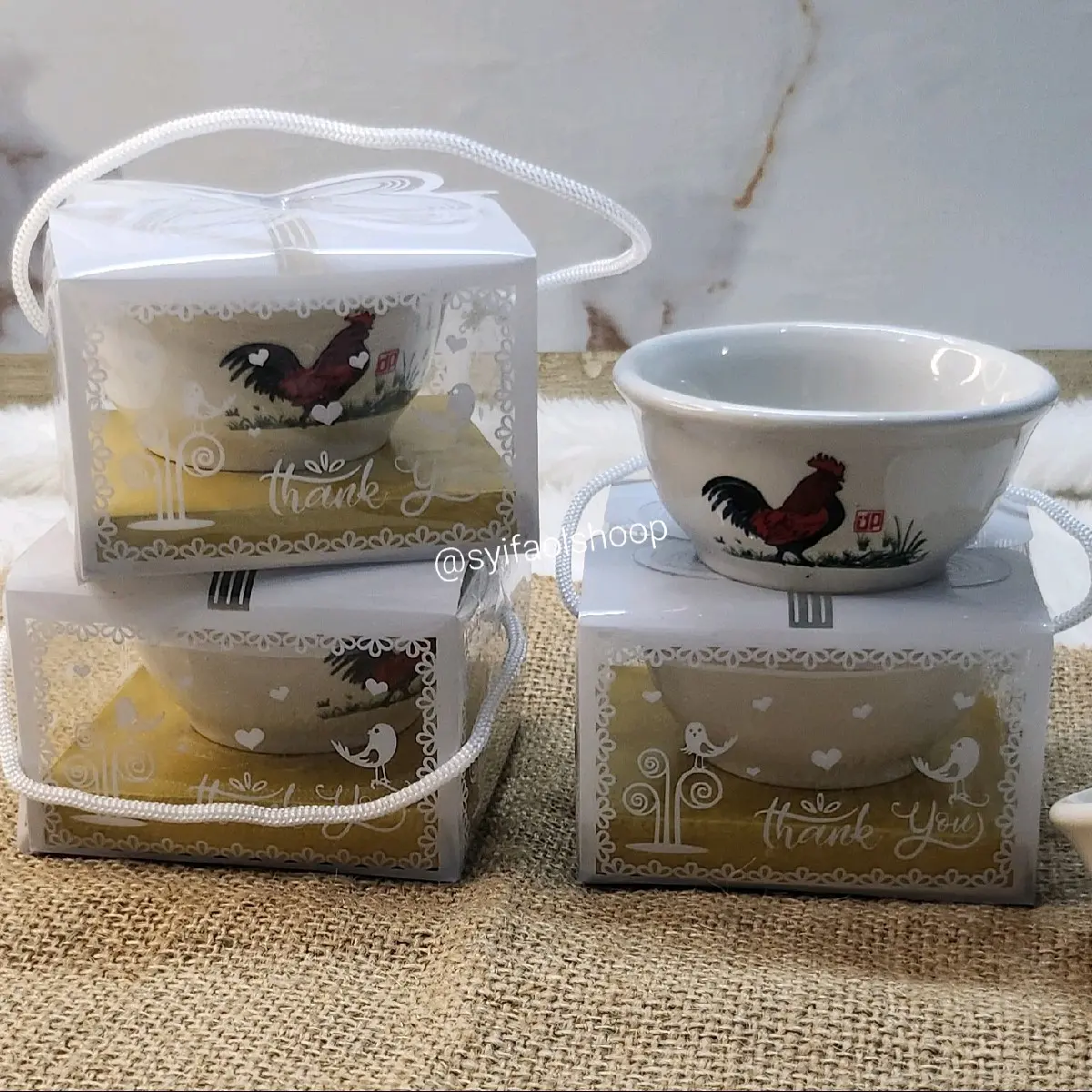 Souvenir Mangkok Ayam Mini // mangkok ayam keramik