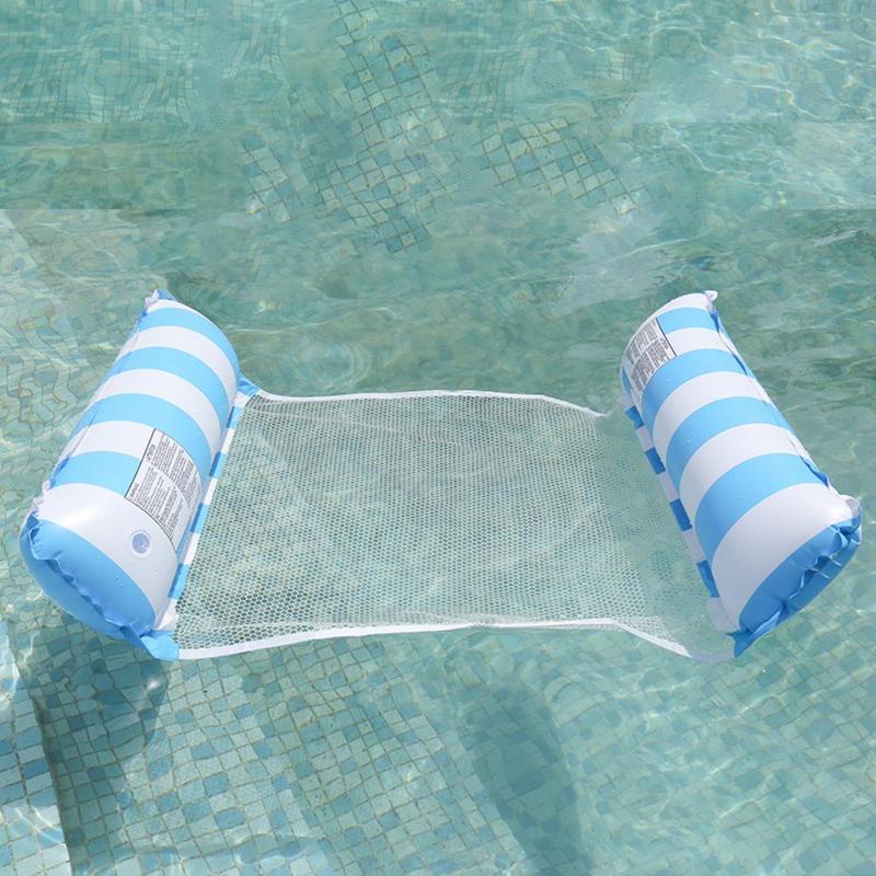 Inflatable Pool Hammock, Pool Float, Water Hammock Multi Purpose, Inflatable Pool Floats for Adults, Non-stick PVC Material, Swimming Float for Outdoor Swimming Pool 8