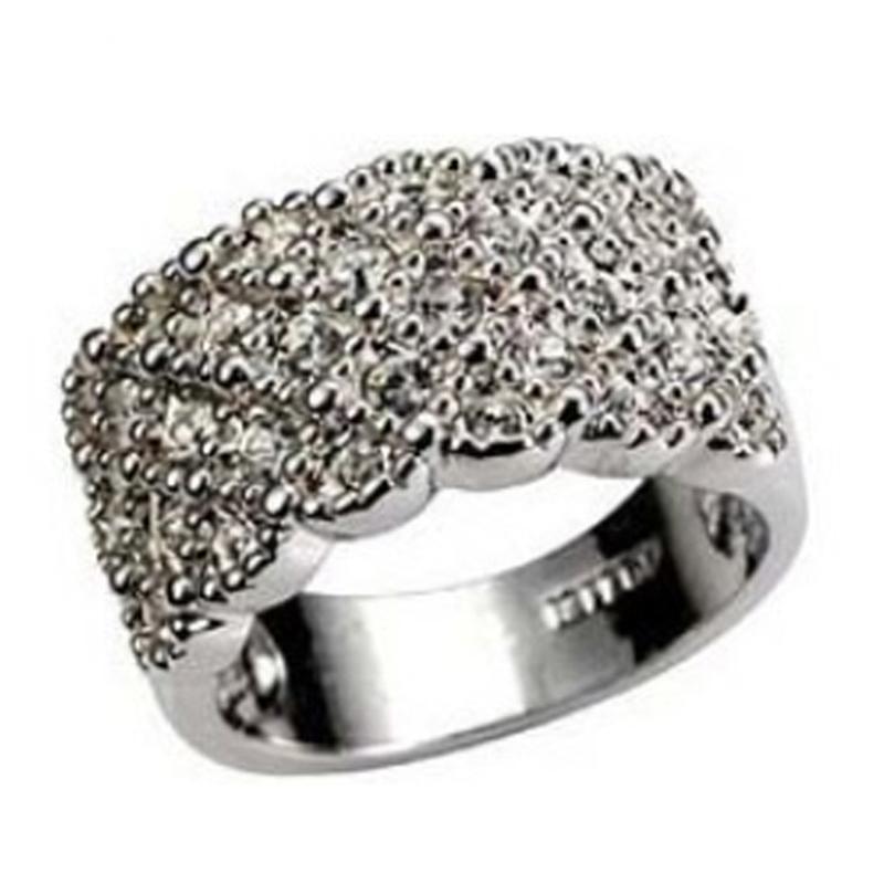Nhẫn Ngón Tay Dát Kim Cương Giả Sang Trọng Cho Nữ, Trang Sức Đính Hôn Đám Cưới, Quà Tặng 5