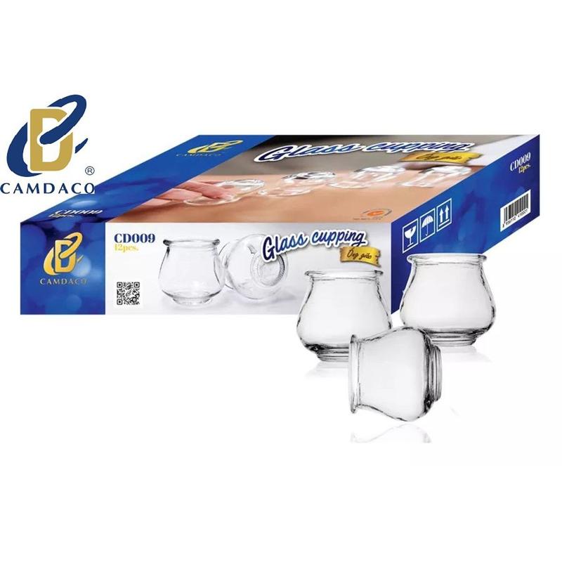 BỘ 12 ỐNG GIÁC HƠI THỦY TINH CẨM ĐẠT