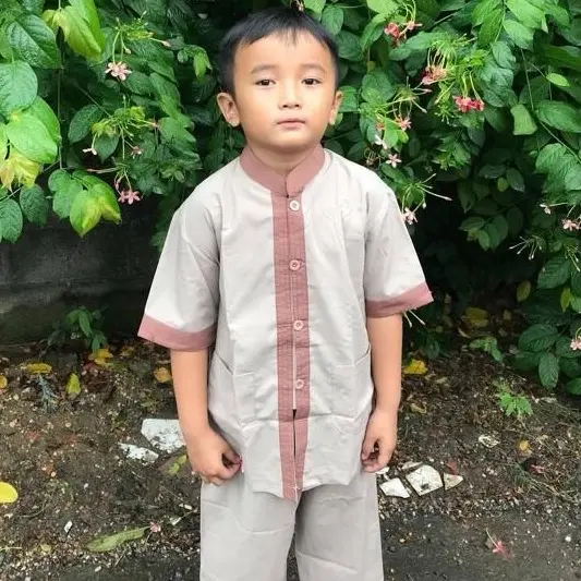 Đồ Lam Đi Chùa Cho Bé Trai # Lãnh Tụ Phối Bé Trai Gái # Đồ Bộ Bé# Quần Áo Bé Jean Sơ Mi 5