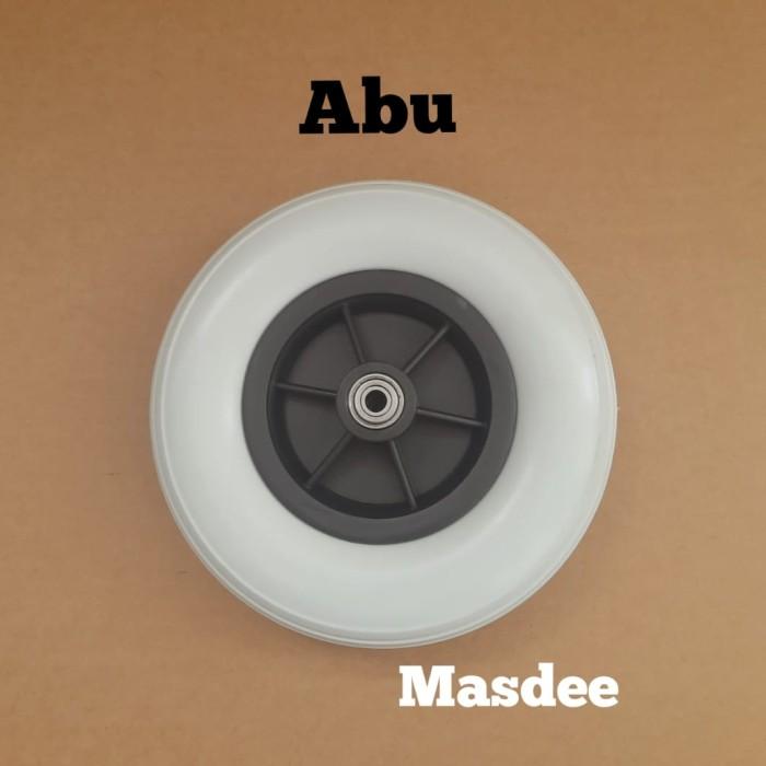 Roda depan kursi roda uk 8 inci jumbo / 200 × 50,sparepart kursi roda - Hitam [CM] 5