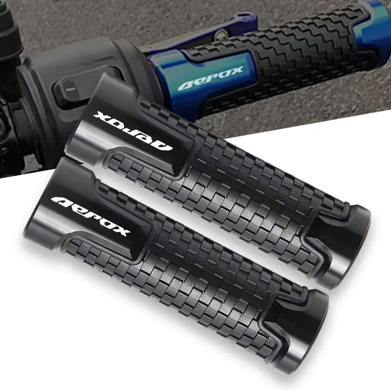 Motorcycle Non Slip Handlebar Grip Throttle CNC Hand Bar Grips For Yamaha Aerox R 50 125 155 2013-2020 AEROX Accessories 7/8 "