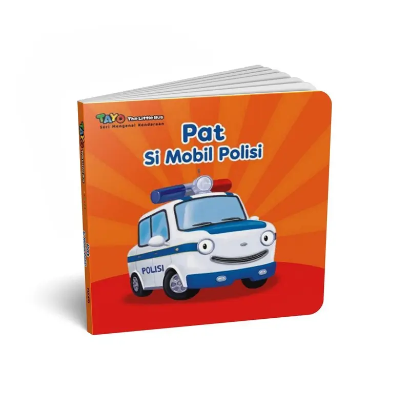 [Ready Stock] Boardbook Tayo Seri Mengenal Kendaraan: Tayo si Bus Kecil / Frank si Pemadam Kebakaran / Toto si Mobil Derek / Alice si Ambulans / Pat si Mobil Polisi / Buku Anak Mizan 1