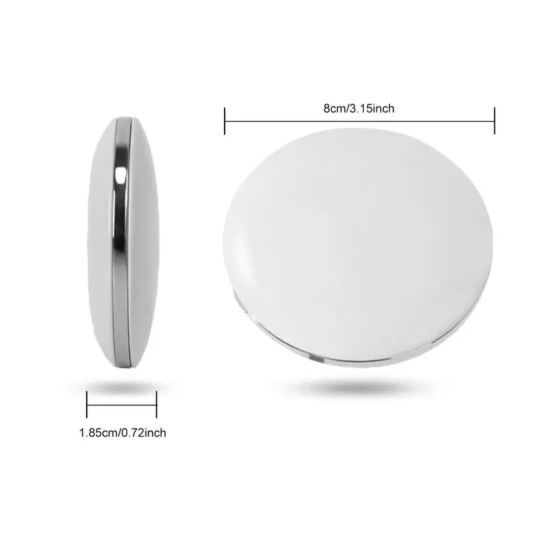 Round LED Makeup Mirror, Portable Foldable Cosmetic Mirror, USB Rechargeable Touch Adjustable Mirror for Travel Home Car 8