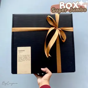 HAMPERS GIFT BOX PAKET KOTAK KADO BESAR HITAM PREMIUM KARDUS SET PACKAGING LENGKAP HADIAH ULANG TAHUN 35x35x11 CM 30x20x5 CM  JUMBO BIRTHDAY WISUDA COWOK CEWEK ULTAH VALENTINE ANNIVERSARY GRADUATION SKRIPSI LEBARAN WEDDING BABYBORN HARI GURU