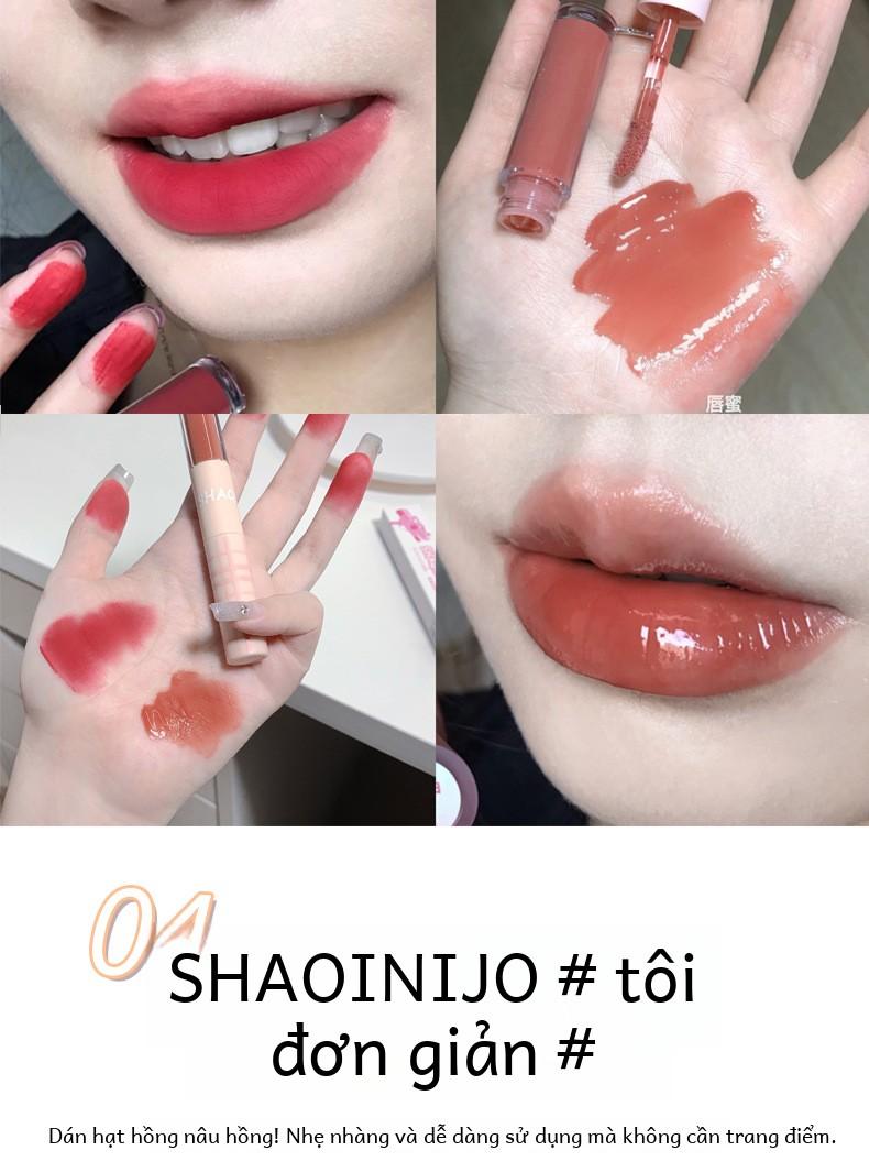 Product Introduction of Son Kem Hai Trong Một SHAQINUOTính Năng Gương, Với Son Kem Môi, Cho Hiệu Ứng Ánh Sáng Nước Ở Một Đầu, Son Môi Nhung Lì Cho Hiệu Ứng Mây Ở Đầu Khác. 12