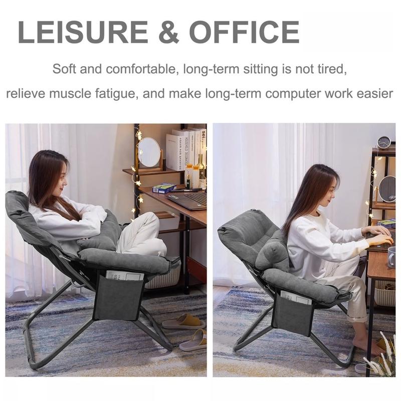 Product Introduction of OH Lazy chair with footrest Adjustable Lounge chair Arm Chair Foldable Sofa Chair Office Chair Home Office Foldable Reclining Lazy Chair mephisto chair bedroom chair 9