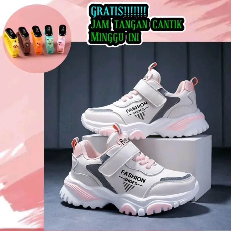 SEPATU SNEAKERS ANAK KECIL LAKI-LAKI WANITA PEREMPUAN CEWEK RUNNING JOGGING TERMURAH VIRALUSIA UMUR 3 4 5 6 7 8 9 10 11 12 TAHUN/ SEPATU ANAK REMAJA SEKOLAH TK SD-SMP PEREMPUAN WANITA CEWEK COWOK TERBARU TERMURAH TERLARIS USIA UMUR 3 5 6 7 8 9 11 12 TAHUN