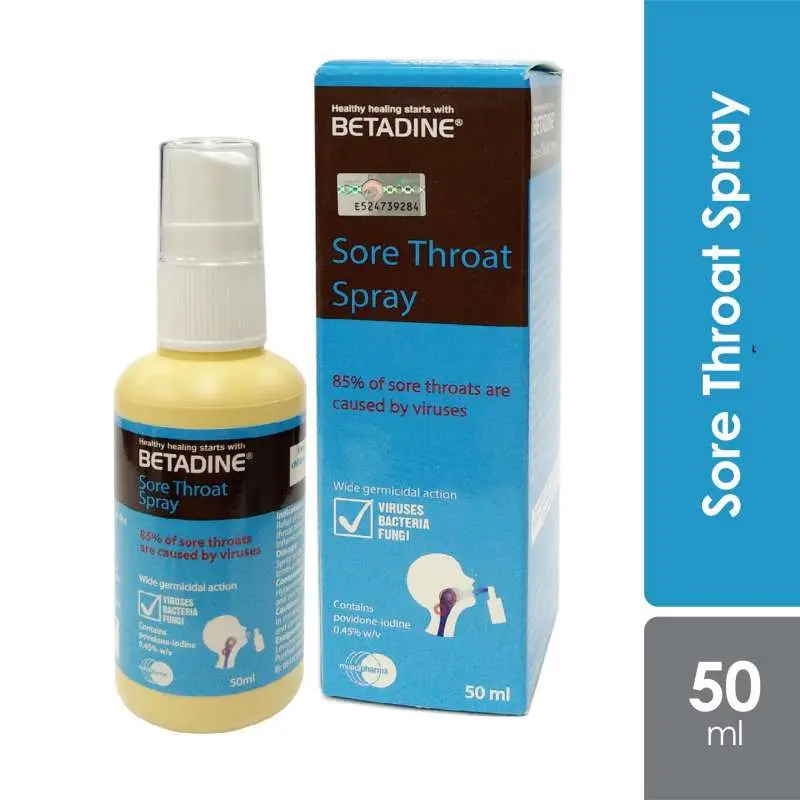 BETADINE Sore Throat Spray Penyegar Mulut Dan tenggorokan - Isi 50 mL