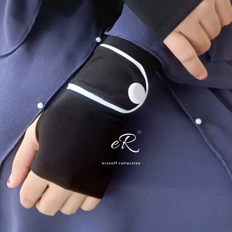 HANDSOCK BUTTONFLY / HANDSOCK MANSET JEMPOL KANCING BULAT SAYAP Panjang Tangan 1