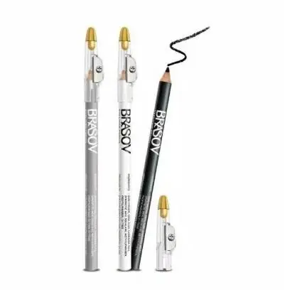 K - BRASOV Eyeliner Pensil 1pcs Black Eye Pencil Silver