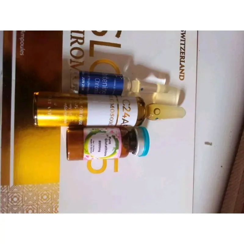 SLC24A5 GOLD 20mli+pure_biru+whitening_booster Wajah Essence Pencerah Hitam Perawatan 0