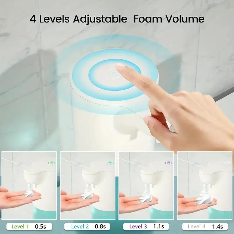 Product Introduction of 【SKIT SG】350ml/600ml Automatic Touchless Soap Dispenser w/ 2000mah Rechargeable Battery, Infrared Motion Sensor Hands Free Foam/Liquid Gel Soap/Sanitizer for Bathroom Kitchen, Handfree Auto Foaming IPX4 Waterproof Smart Dispenser Machine Via USB Charging 4