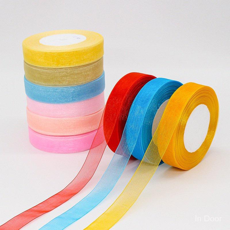 Ready stock 2cm wide transparent snow yarn ribbon dry flower - TikTok ...