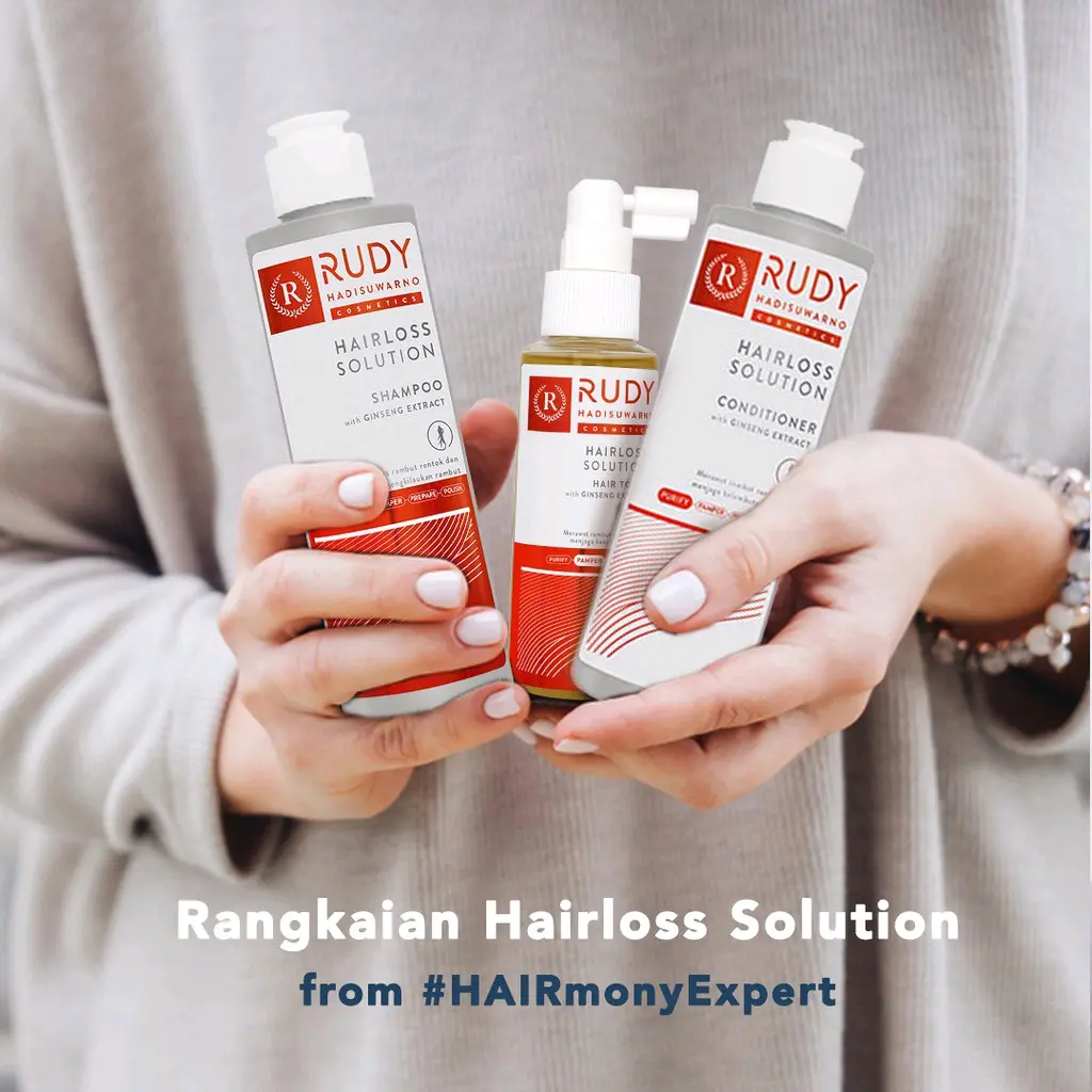 PAKET BUNDLING ISI 2PCS RUDY HADISUWARNO RUDI HADISUWARNO SHAMPOO+HAIR TONIC HAIRLOSS SOLUTION