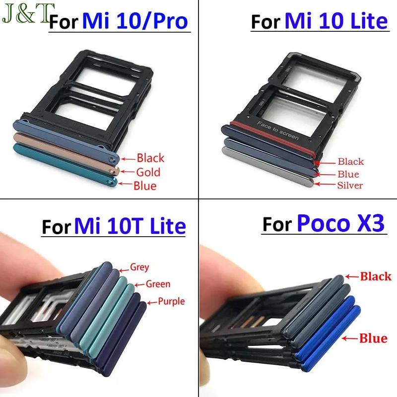 Khay SIM Giá Đỡ Khe, Thay Thế, Dành Cho Xiaomi Mi 10, Mi10 Pro, 10T Lite Và…