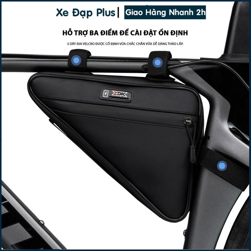  Túi tam giác treo sườn xe đạp ZDK S2 - Đựng điện thoại đồ dùng cá nhân 