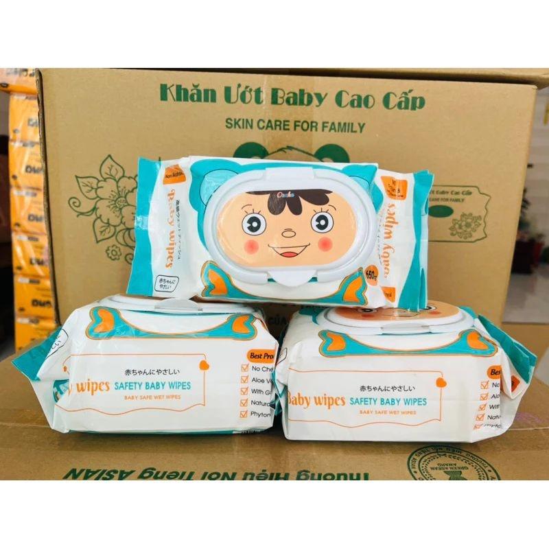 Combo 20 bịch khăn ướt Baby Wipes không mùi không cồn gói 650g