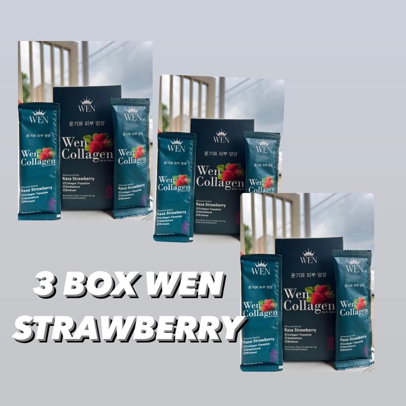 3 BOX WEN COLLAGEN STRAWBERRY BPOM 0