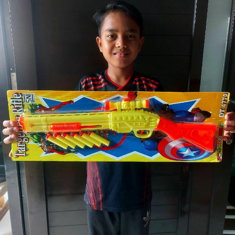 Mainan Set Tembakan Edukatif - Pistol Pistolan Tembak Nerf Pluru Lunak Anak Laki Cowok 0