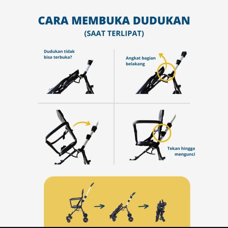 Product Introduction of Magic Stoller Bayi Traveling roda empat cabin size perlengkapan bayi kereta dorong bayi Multifungsi Murah 2