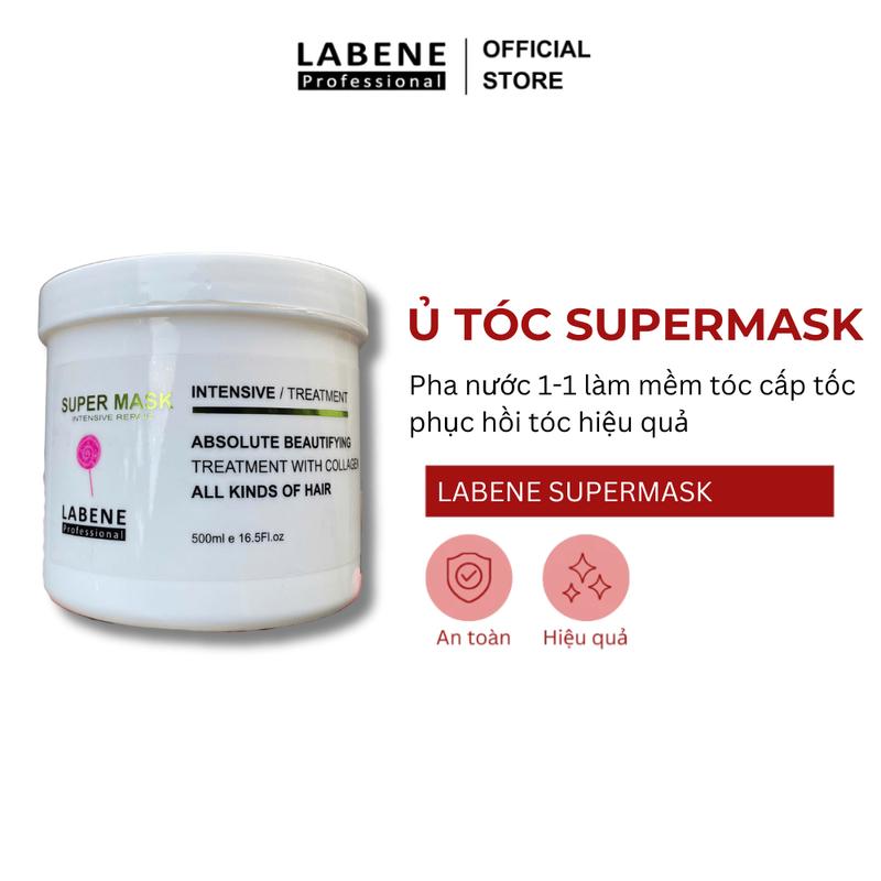 Ủ tóc SUPERMASK LABENE 500ml làm mềm mại, phục hồi, cung cấp dinh dưỡng và độ ẩm cho tóc, giúp tóc khoẻ mạnh