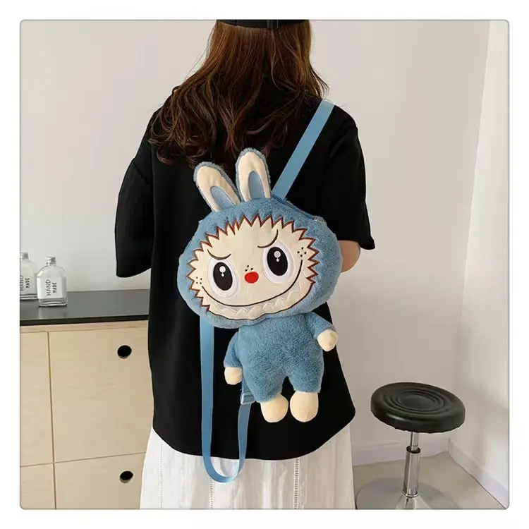 (COD) Tas Labubu Fashion Tas Ransel  Lisa Black Pink Tas Boneka anak-anak& desawa SUPERMALL88 Wanita 5