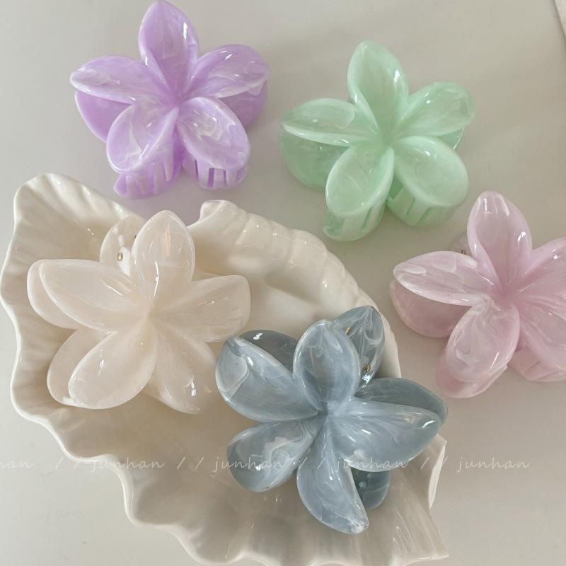 Product Introduction of Giảm 50% off Kẹp Lấy Frangipani Nhòe, Siêu Thanh Lịch, Thiết Kế 2024 kẹp  tóc kẹp  tóc bó  hoa sứ Women kẹp  hoa lan kẹp  tóc player  149 hair clip trâm  cài bỉ ngạn Càng Cua Cua Voan Giày kẹp  tóc bông Voi Flower kep  cozy 24