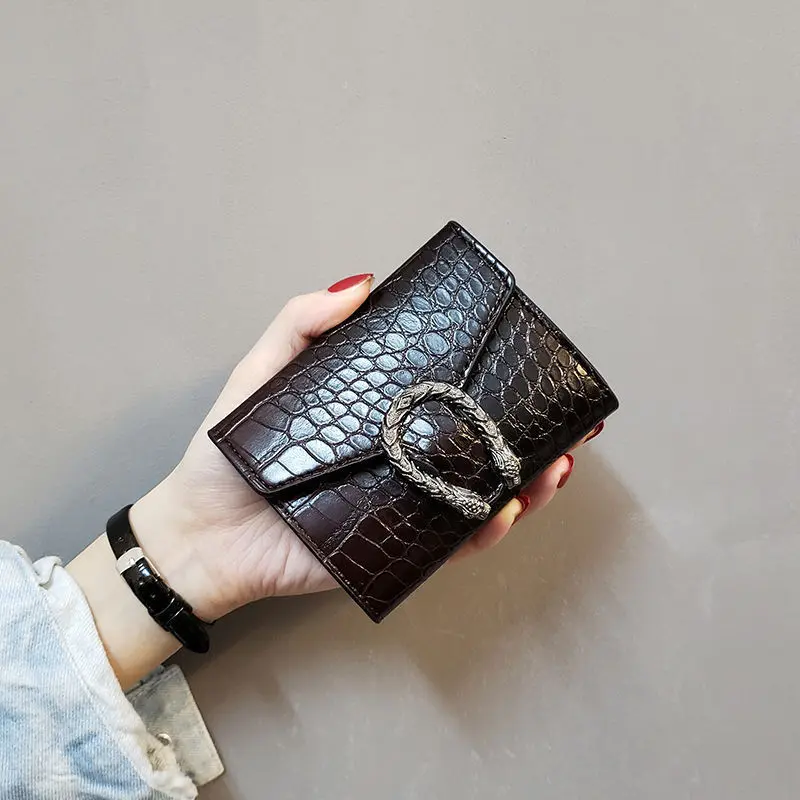 Phong Cách Hàn Quốc Mới, Túi Nữ, Ngắn, Gấp Ba Lần, Cỡ Nhỏ ví đựng tiền Xu, Có Ngăn Đựng Thẻ, Gói Thẻ Da Wallet Hình Chữ Nhật ví  mini cam tay vida cam ví  nữ forever young đào trắng  đầu hươu nâu  đa chức năng không khô sạch túi tiền Caro vidung  tien