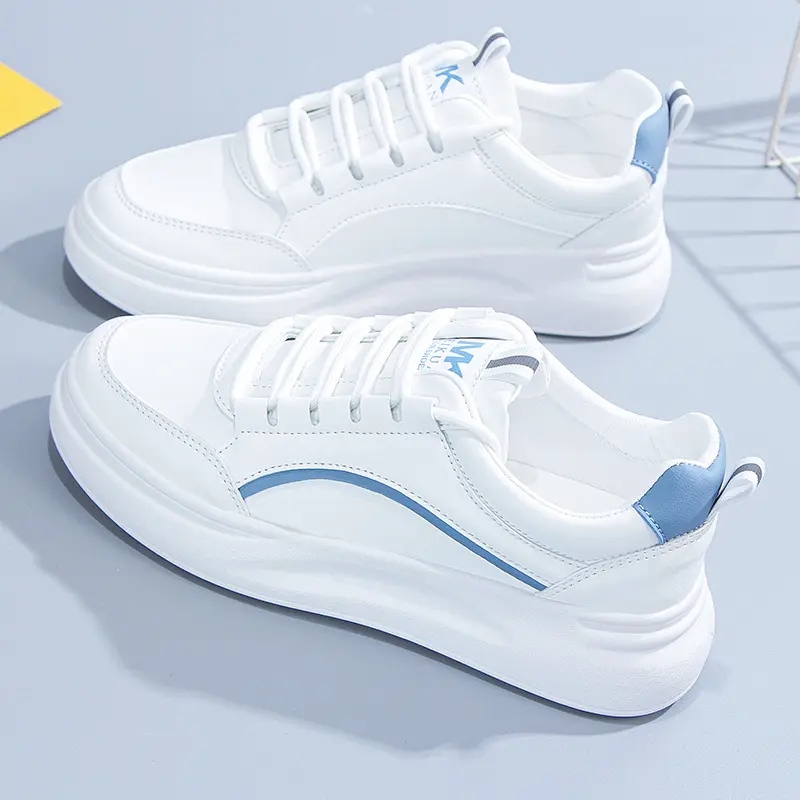 Ladies White Sneakers Shoes Female Autumn Korean Version Sport Shoes Thick-soled Casual All-match Student Sport Sneakers Women Casual Walking Shoes Runner