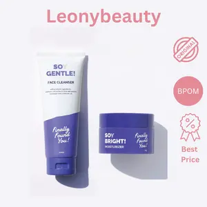 READY STOK Finally Found You! SOY BRIGHT! Moisturizer - 2in1 Primer Makeup atau SOY GENTLE! Face Cleanser Membersihkan Mencerahkan Wajah