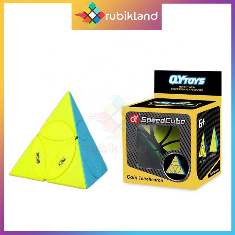 Rubic Coin Rubik Biến Thể QiYi Ancient Coin Pyraminx Stickerless Rubic Tam ...
