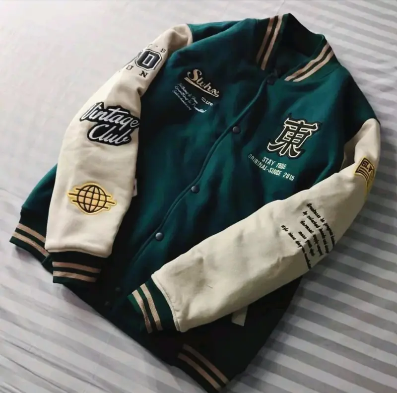 JAKET HOODIE VARSITY BASEBALL FULL BORDIR BAHAN TEBAL GRAMASI 280 GSM PRIA WANITA 7