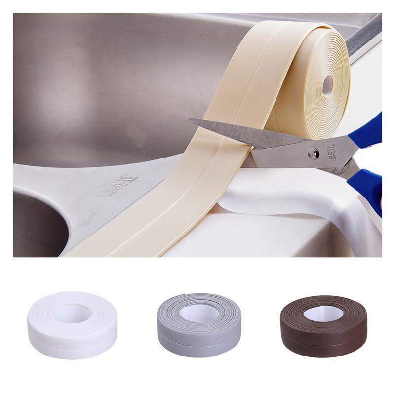 300CM Waterproof PVC Adhesive Tape for Sink/Stove/Bathroom/Kitchen 4