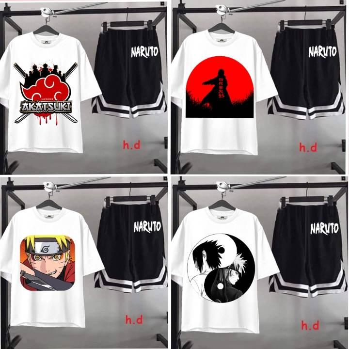 Bộ quần áo Naruto , áo akatsuki giá rẻ - áo thun naruto kakashi sasuke có đủ size