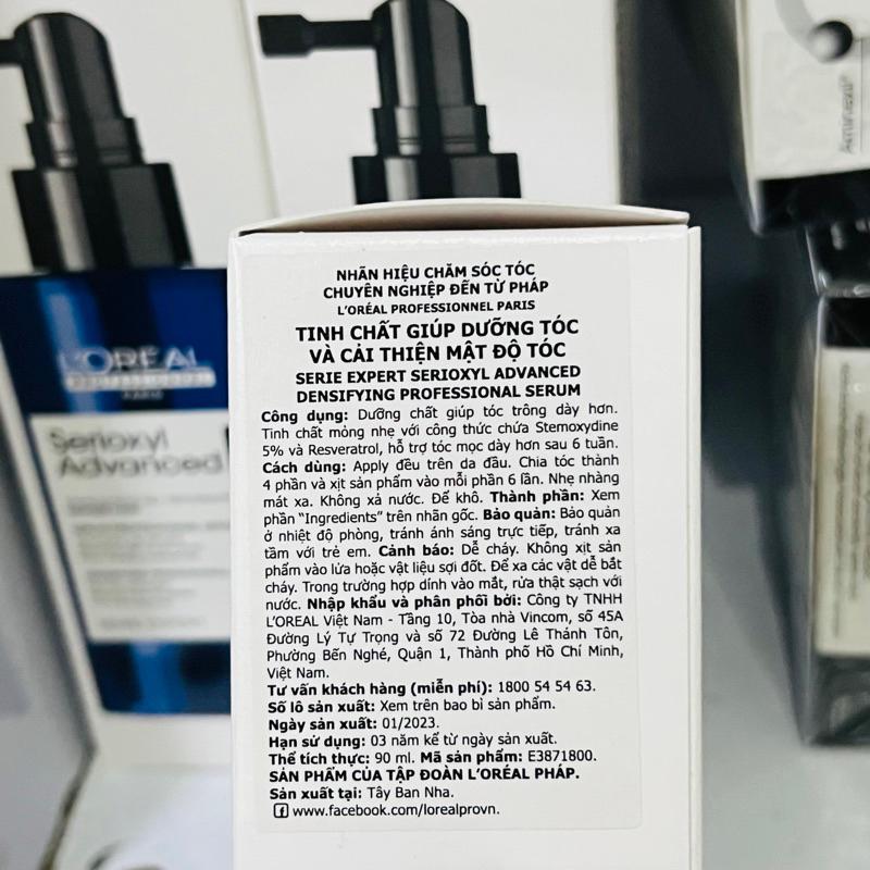 [Loreal] Tinh chất mọc tóc hiệu quả L'oreal Serioxyl Steamoxydine 5% Scalp Advanced Denser Hair 90ml 3